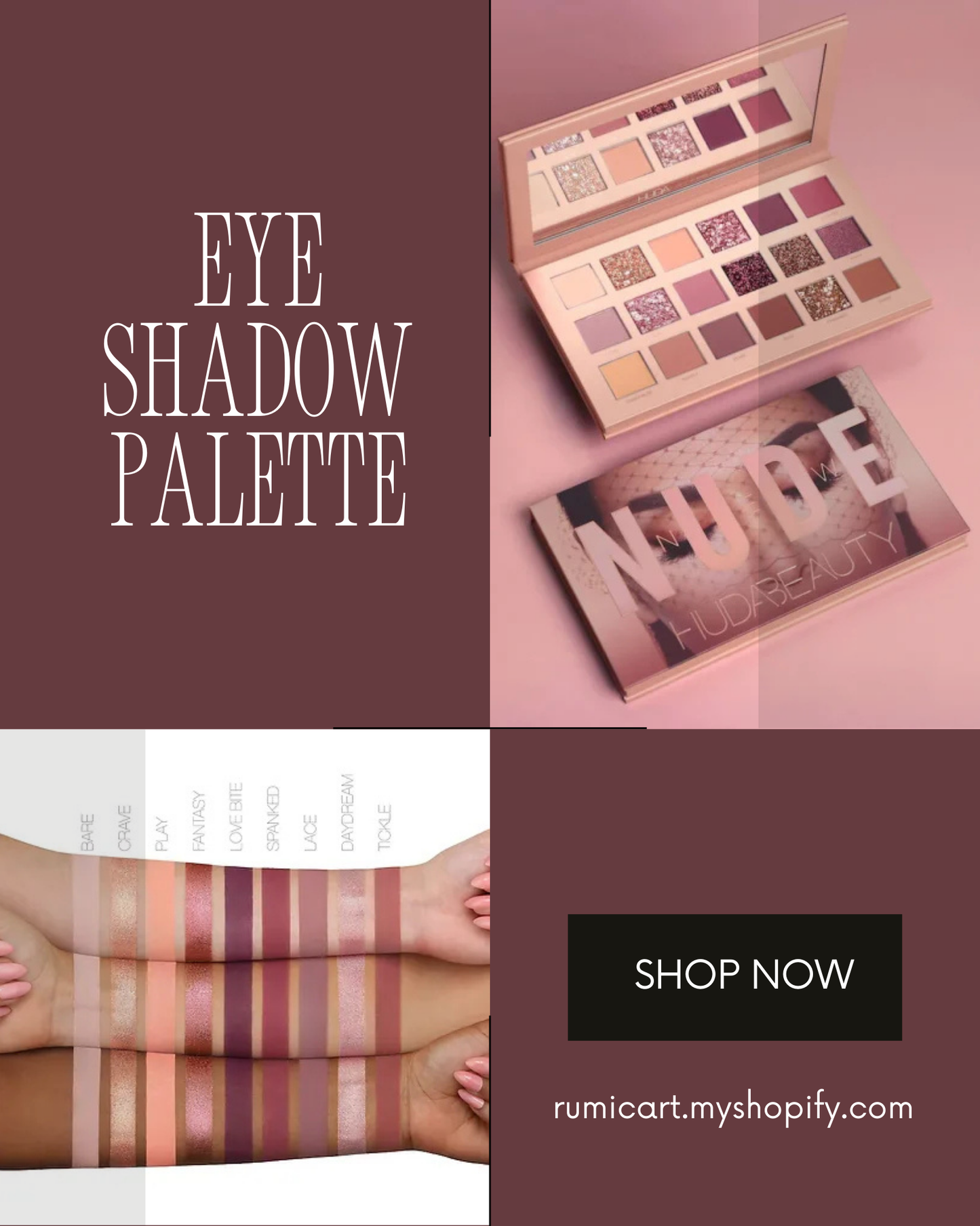 Huda Beauty Nude Eyeshadow Palette